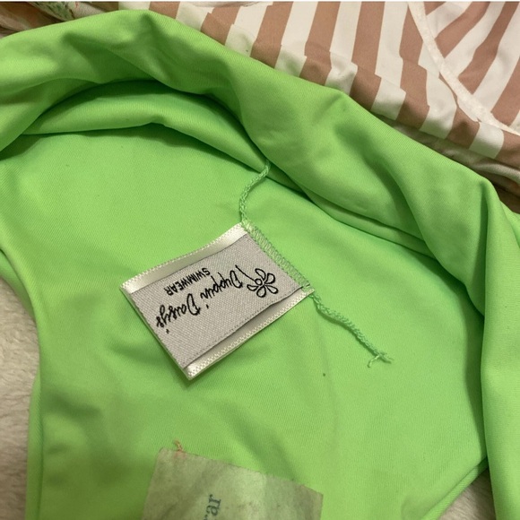 Dippin' Daisy's Pastel Floral and Lime Bikini - Picture 3 of 16